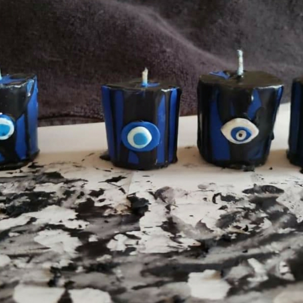 Votive Evil Eye protection candle